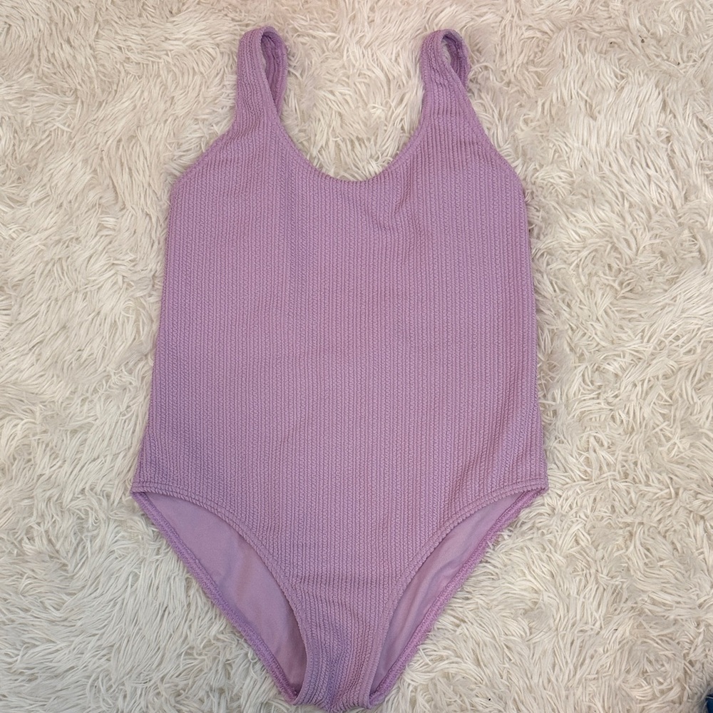 NWOT Roxy Purple Textured Swimsuit.